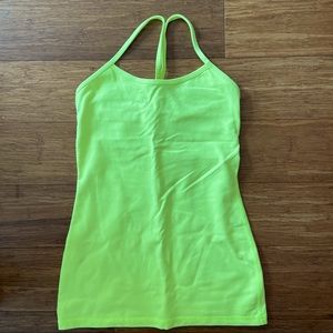Lululemon Power Y Tank Bra Ray Neon Yellow 4